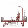 Медицинская кровать для лежачих больных MED-MOS YG-5 (ЛДСП венге, 13 секций, матрас, уголки, ТУ, столик, ванночка, БП, К)