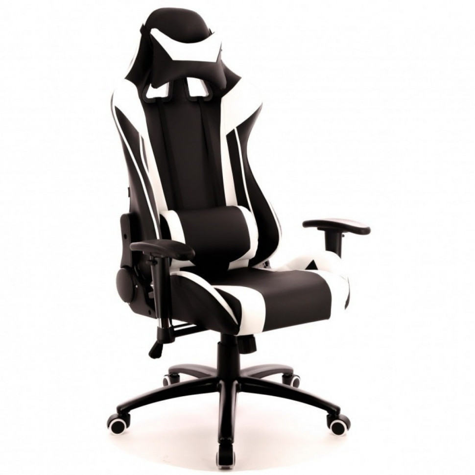 Кресло Everprof Lotus S6 Экокожа Черный/Белый Кресло Everprof Lotus S6 Экокожа Черный/Белый