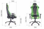 Кресло Everprof Lotus S9 Экокожа Зеленый/Черный