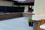 Террасная доска Deckron Classic 153*28*4000мм, серый, П7