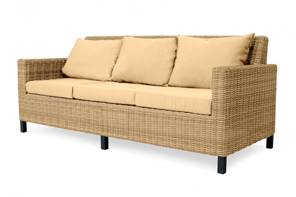 MOKKA BELLA Диван 3-х местный, цвет соломенный MOKKA BELLA Диван 3-х местный, цвет соломенный