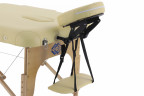 Массажный стол складной MED-MOS JF-AY01 3-х секционный, деревянная рама, бежевый